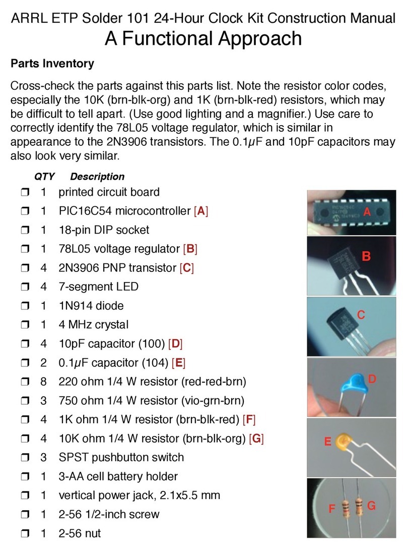 ARRL ETP Solder 101 Construction manual ARRL ETP Solder 101 Construction manual