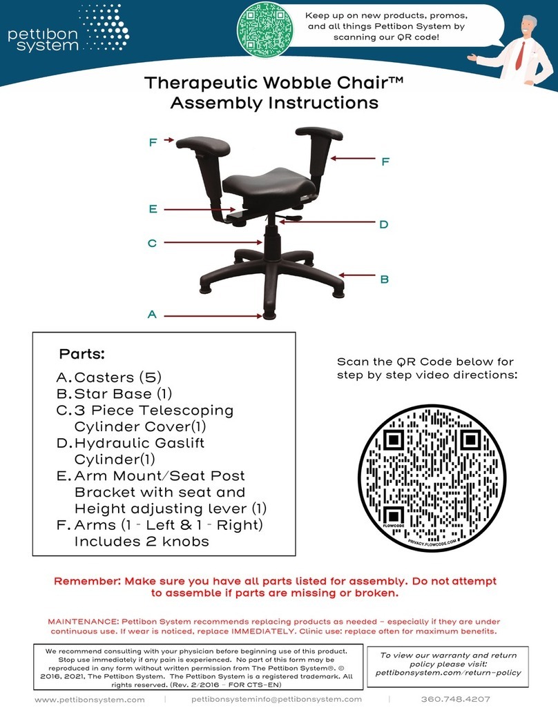pettibon system Therapeutic Wobble Chair Assembly instructions pettibon system Therapeutic Wobble Chair Assembly instructions
