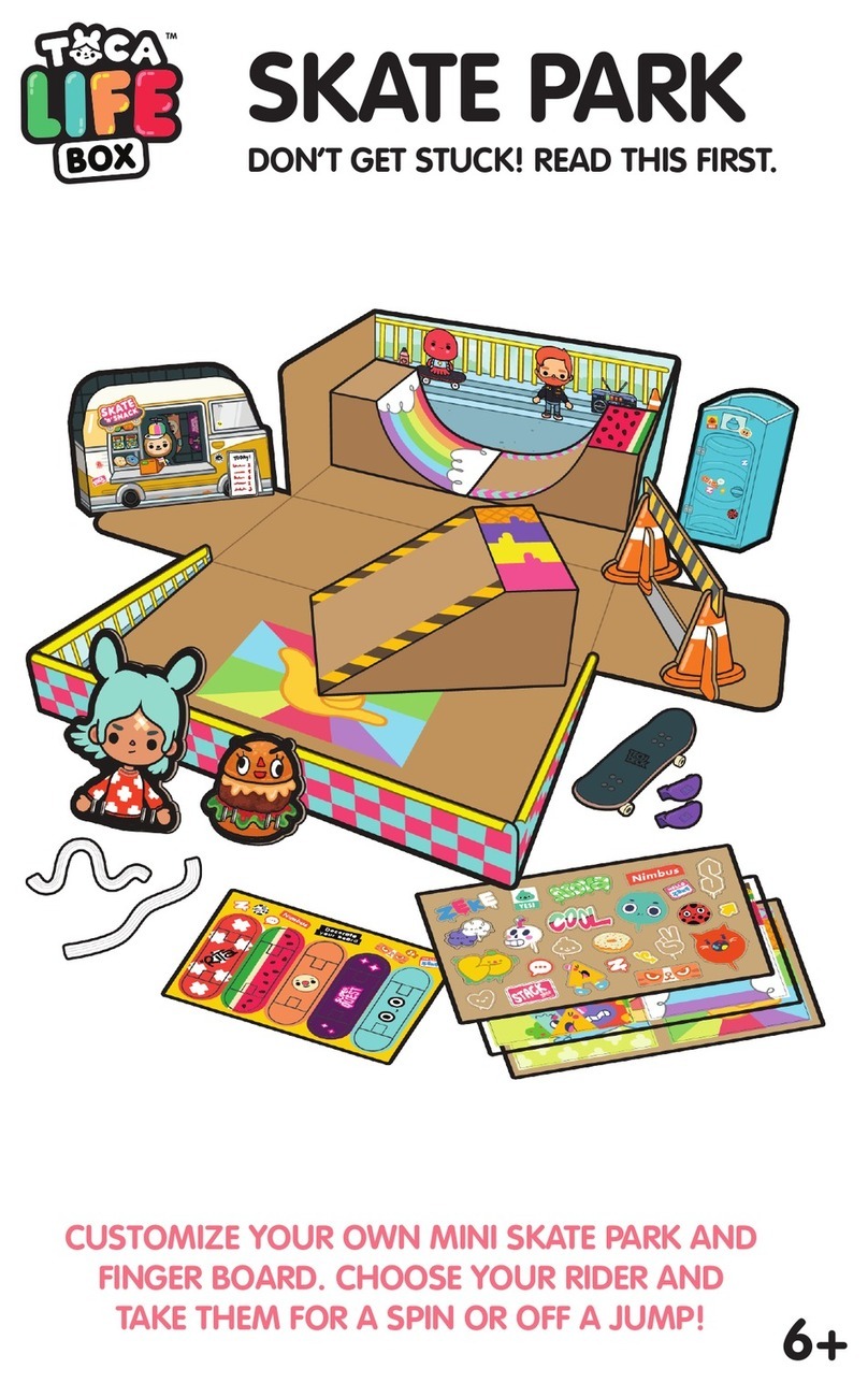TOCA LIFE BOX SKATE PARK quick start guide TOCA LIFE BOX SKATE PARK quick start guide