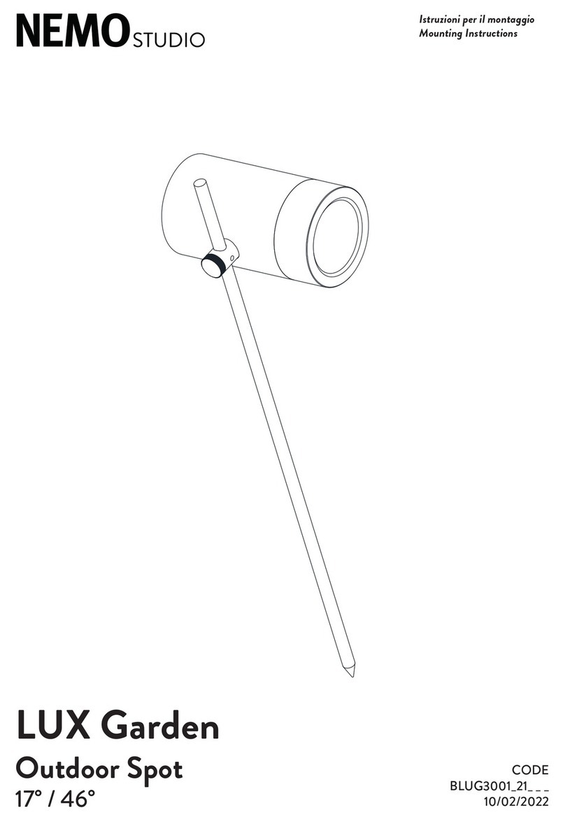 Nemo Studio LUX Garden Mounting instructions