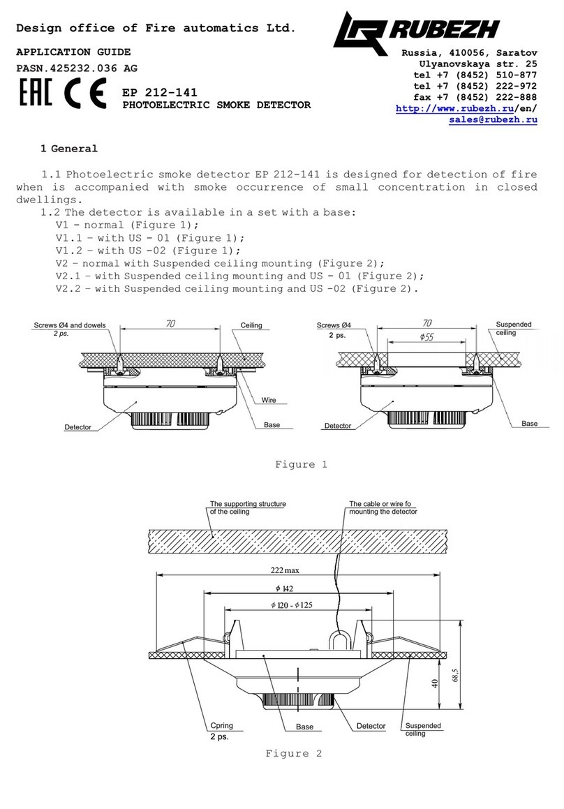 RUBEZH EP 212-141 Application guide