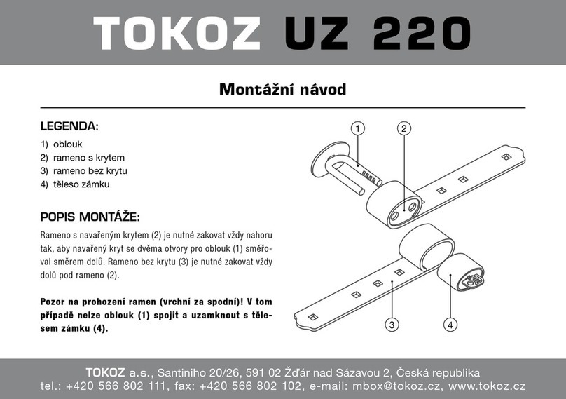 TOKOZ UZ 220 Assembly instructions