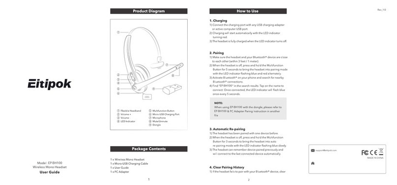 Eitipok EP-BH100 user guide