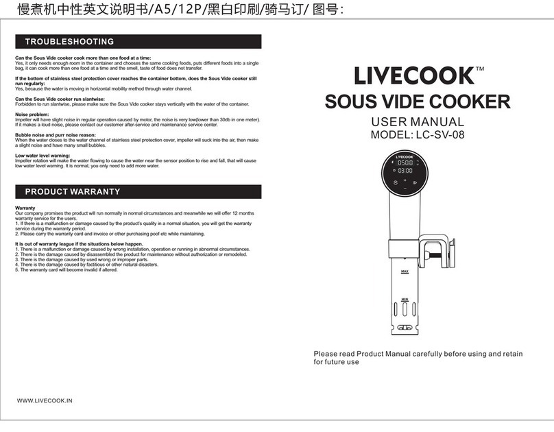 Livecook LC-SV-08 user manual