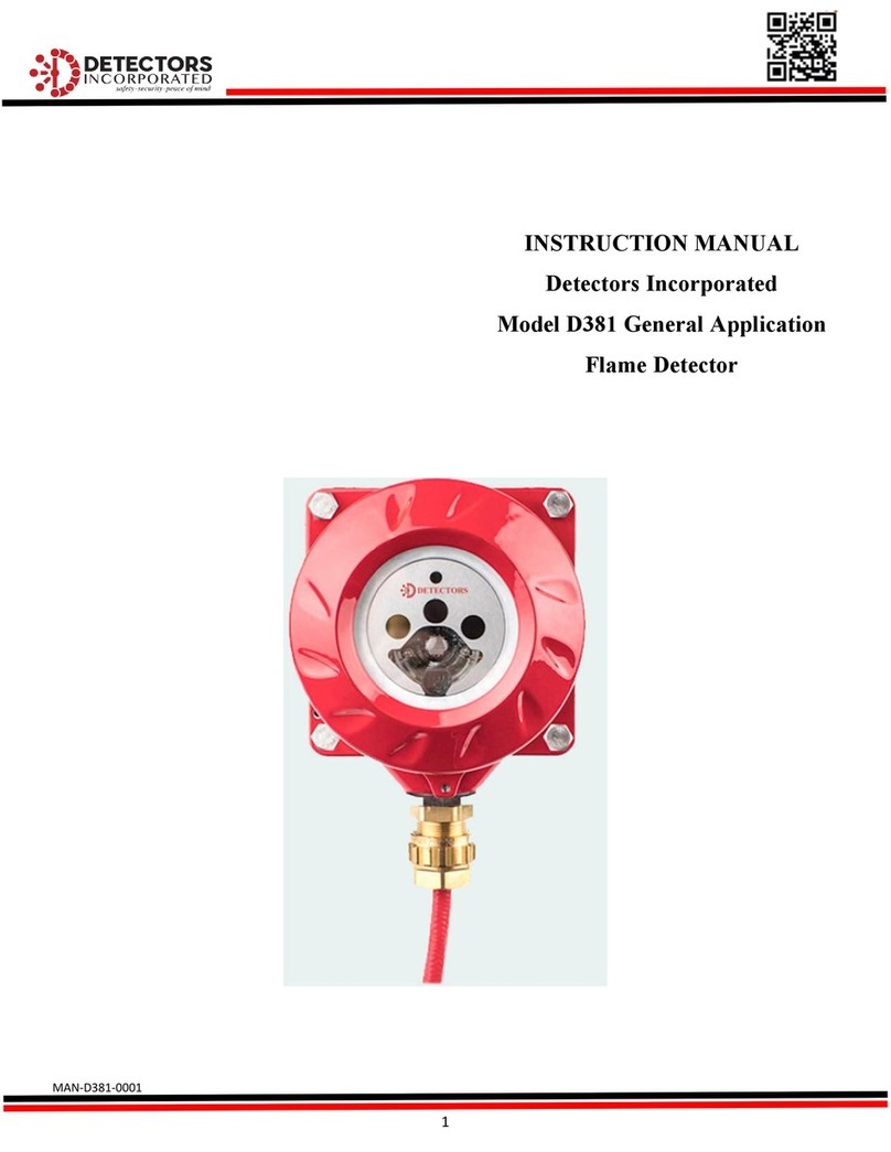Detectors Incorporated D381 instruction manual