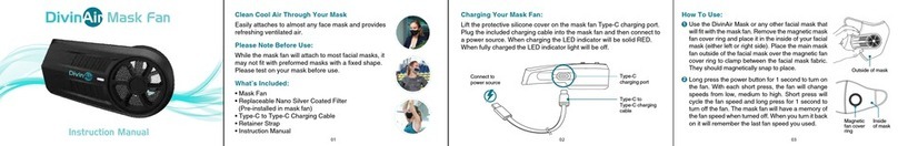 DivinAir Mask Fan instruction manual