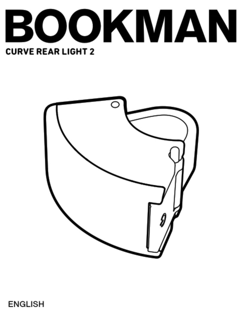 Bookman CURVE REAR LIGHT 2 quick guide