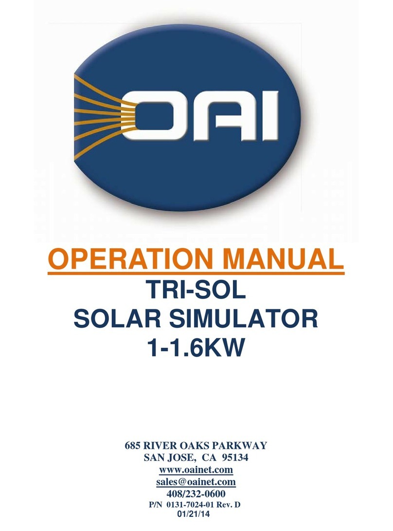 OAI TRI-SOL Operation manual