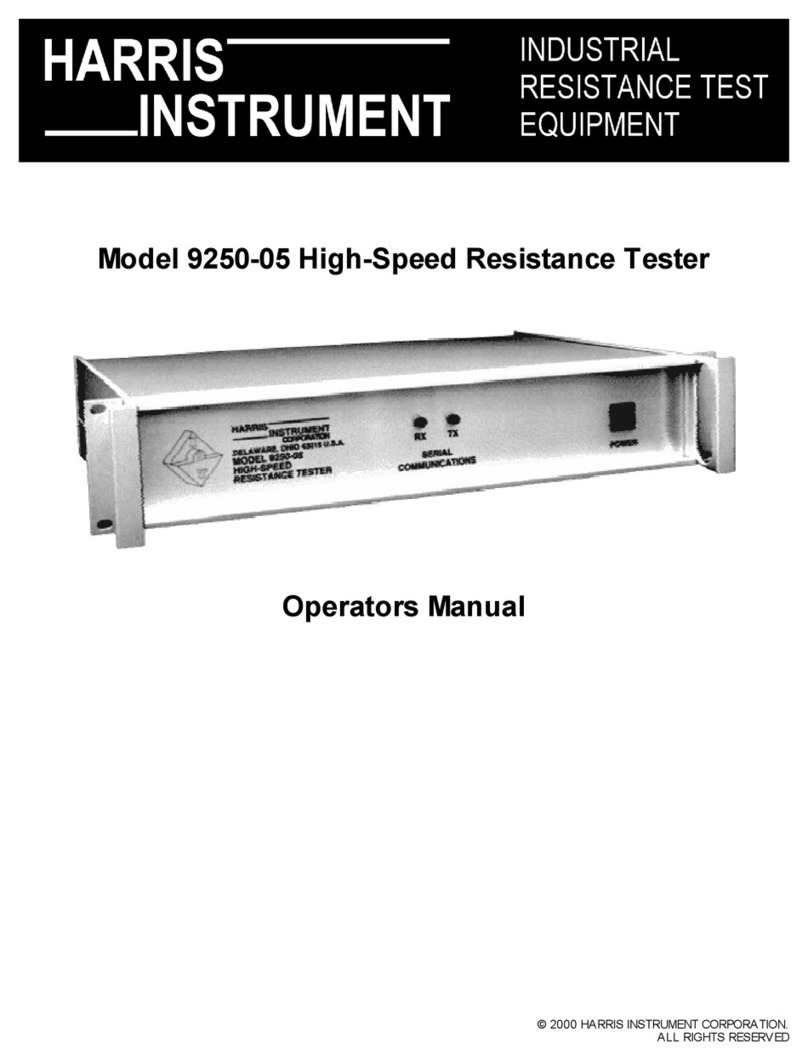 Harris 9250-05 User manual