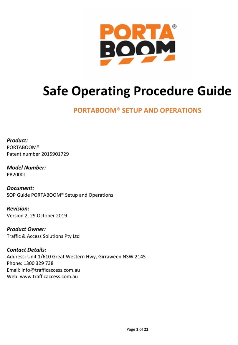 PORTABOOM PB2000L Operating procedure guide