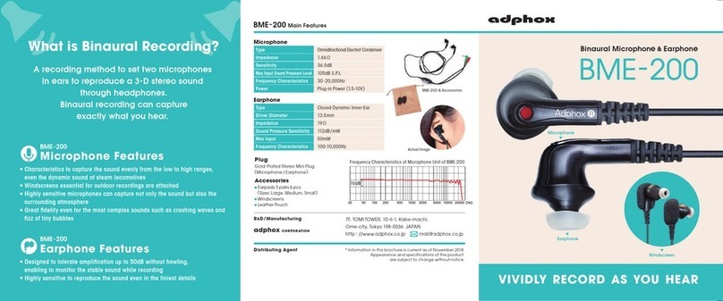 Adphox BME-200 manual