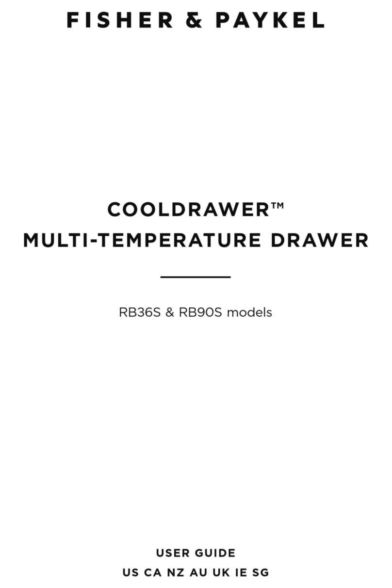 Fisher & Paykel IZONA CoolDrawer RB36S User manual