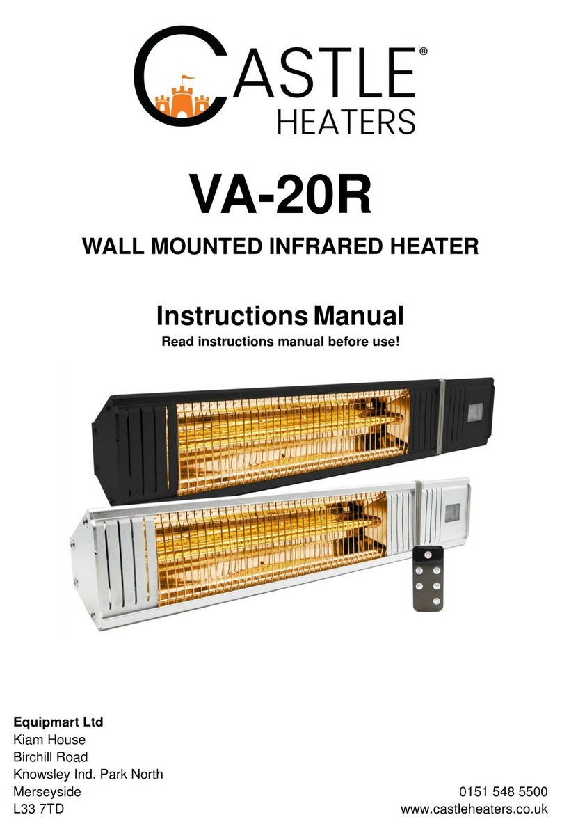 Castle Heaters VA-20R instruction manual Castle Heaters VA-20R instruction manual