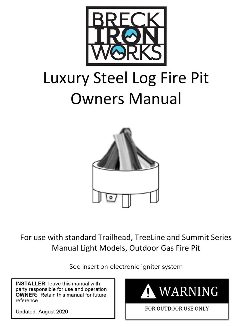 BRECK IRON WORKS Trailhead Series owner's manual