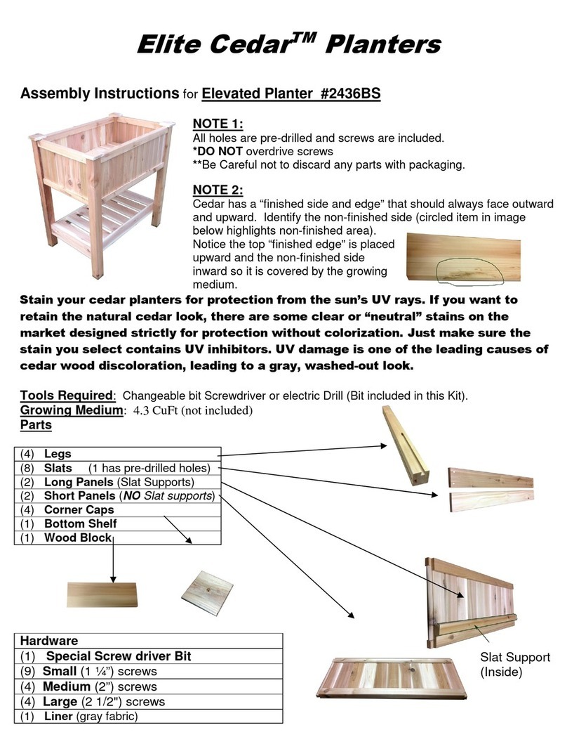 Elite Cedar 2436BS Assembly instructions