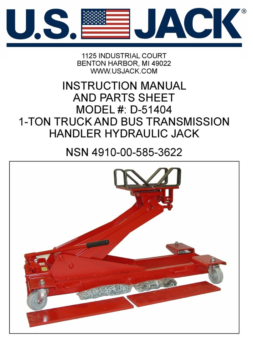 U.S. Jack D-51404 instruction manual