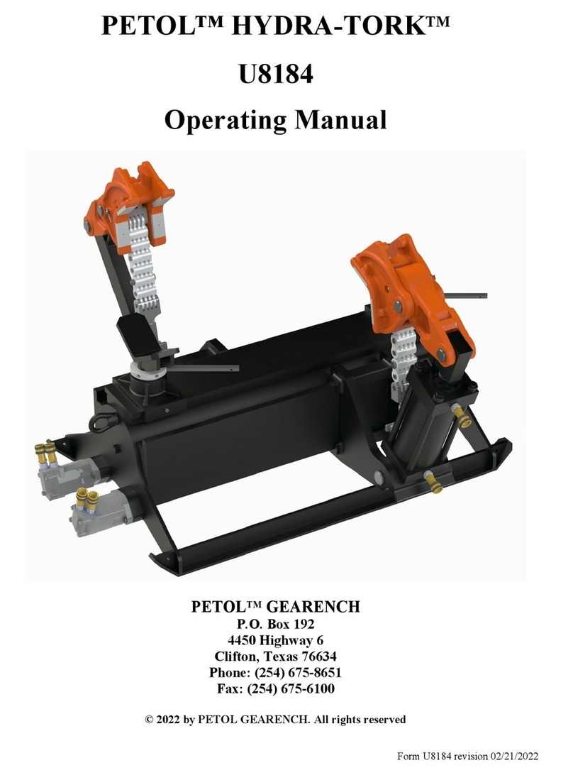 Petol Hydra-Tork U8184 operating manual