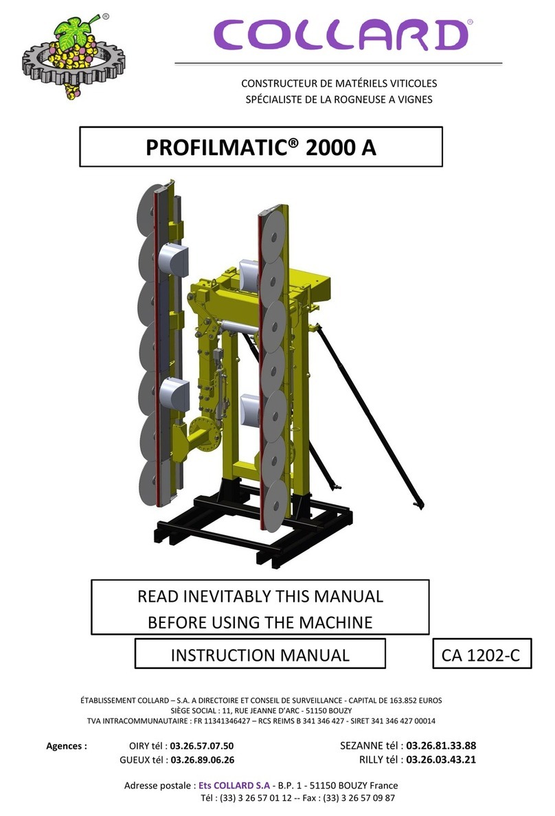 COLLARD PROFILMATIC 2000 A instruction manual