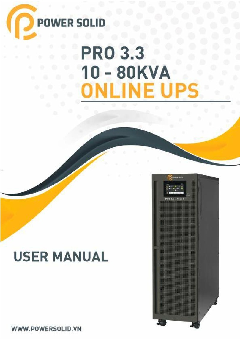 Power Solid PRO 3.3 10KVA User manual