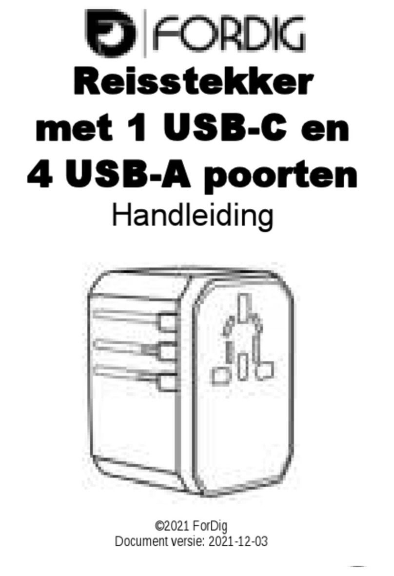 ForDig Travel Adapter manual