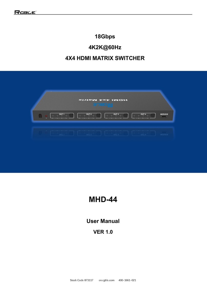 RGBLE MHD-44 User manual