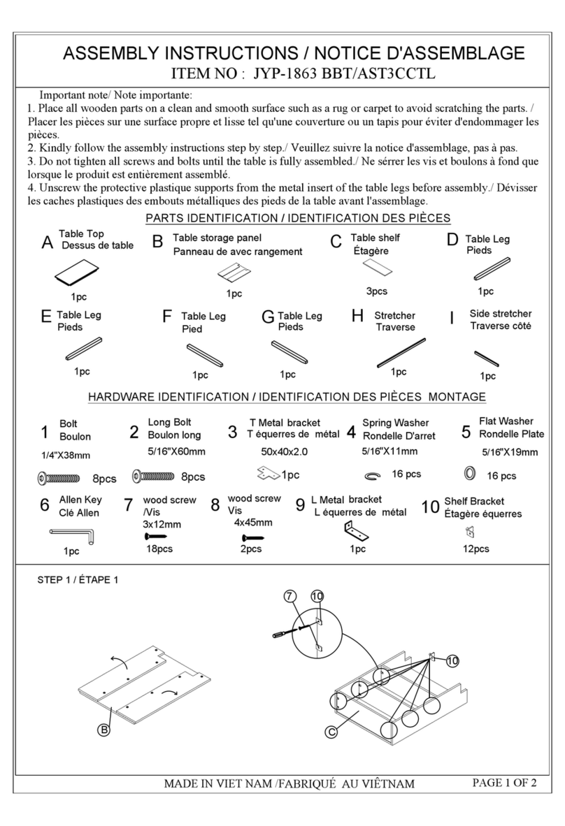 Mix & Match JYP-1863 BBT Assembly instructions Mix & Match JYP-1863 BBT Assembly instructions