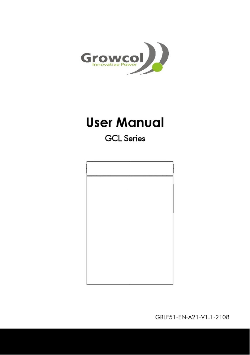 Growcol GCL Series user manual