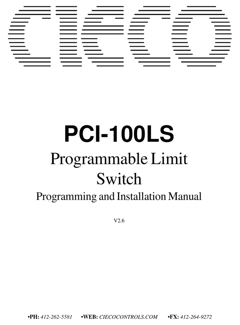 CIECO PCI-100LS User manual