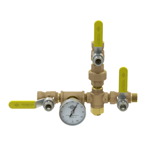 acorn controls TEMPFLOW TZV Installation, operation and maintenance instructions