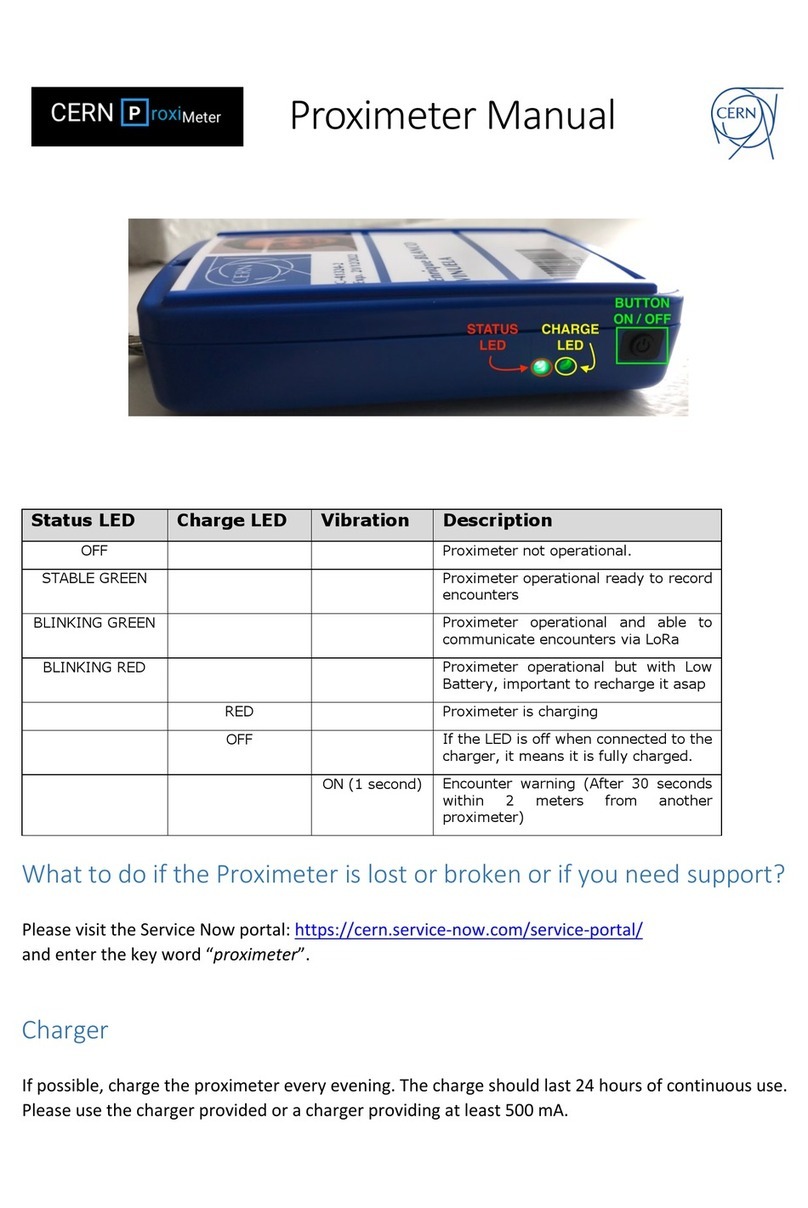 CERN Proximeter User manual