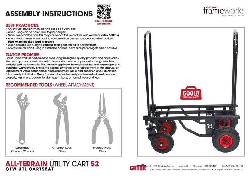 Gator Frameworks GFW-UTL-CART52AT User manual