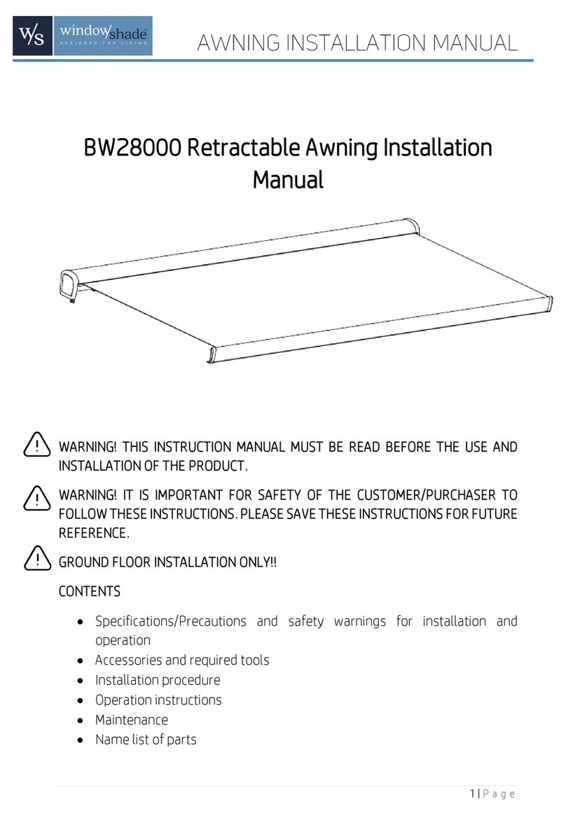 Window Shade BW28000 installation manual