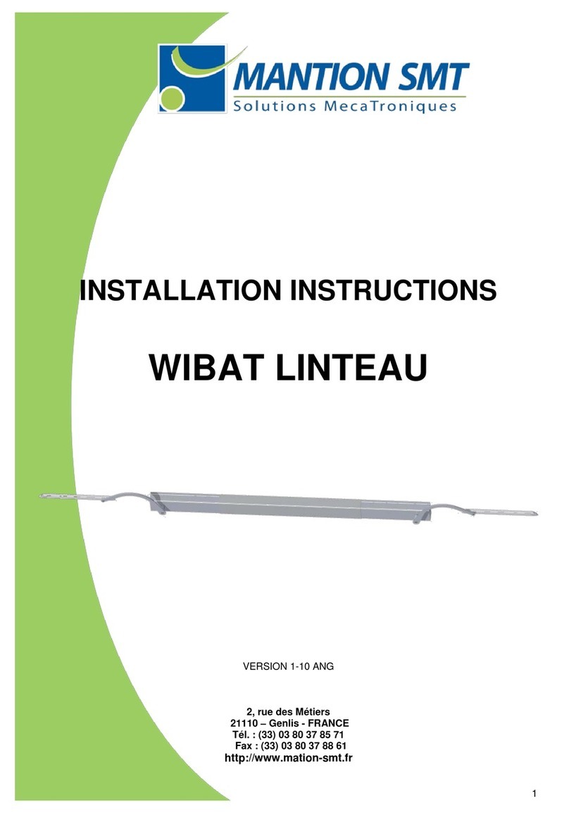 MANTION SMT WIBAT LINTEAU installation instructions