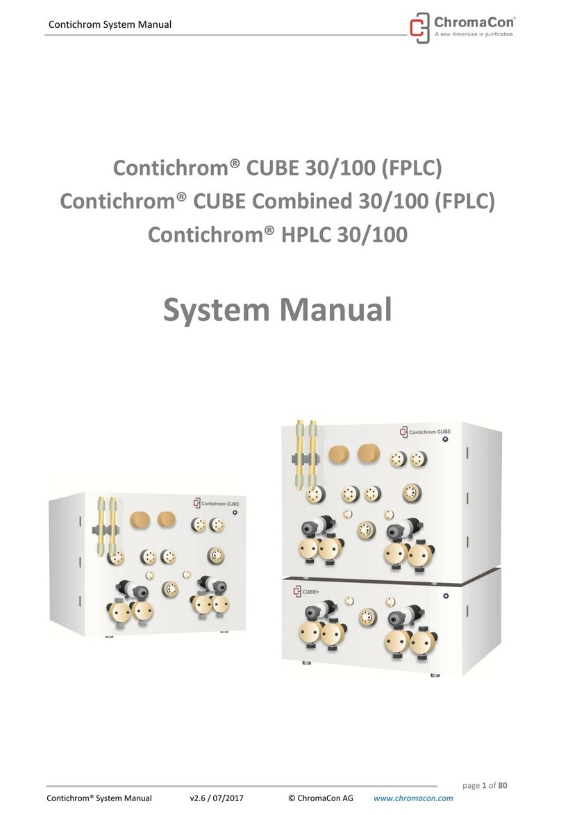 ChromaCon Contichrom CUBE 30 System manual