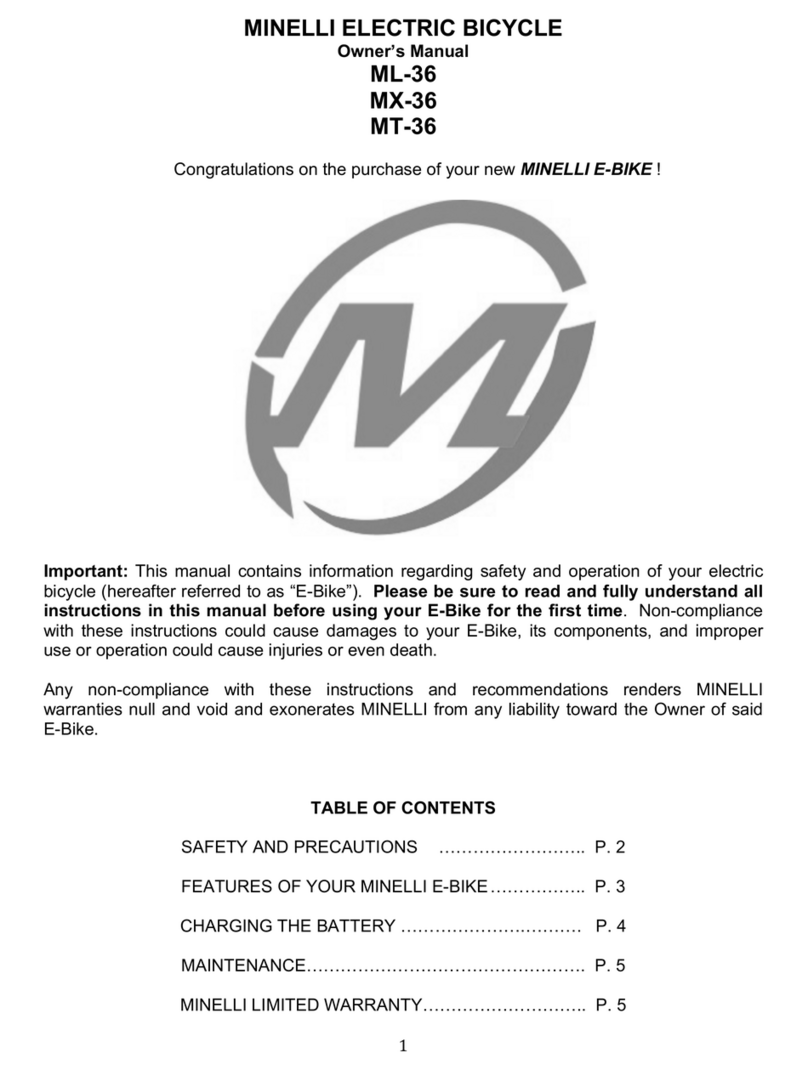 MINELLI ML-36 owner's manual
