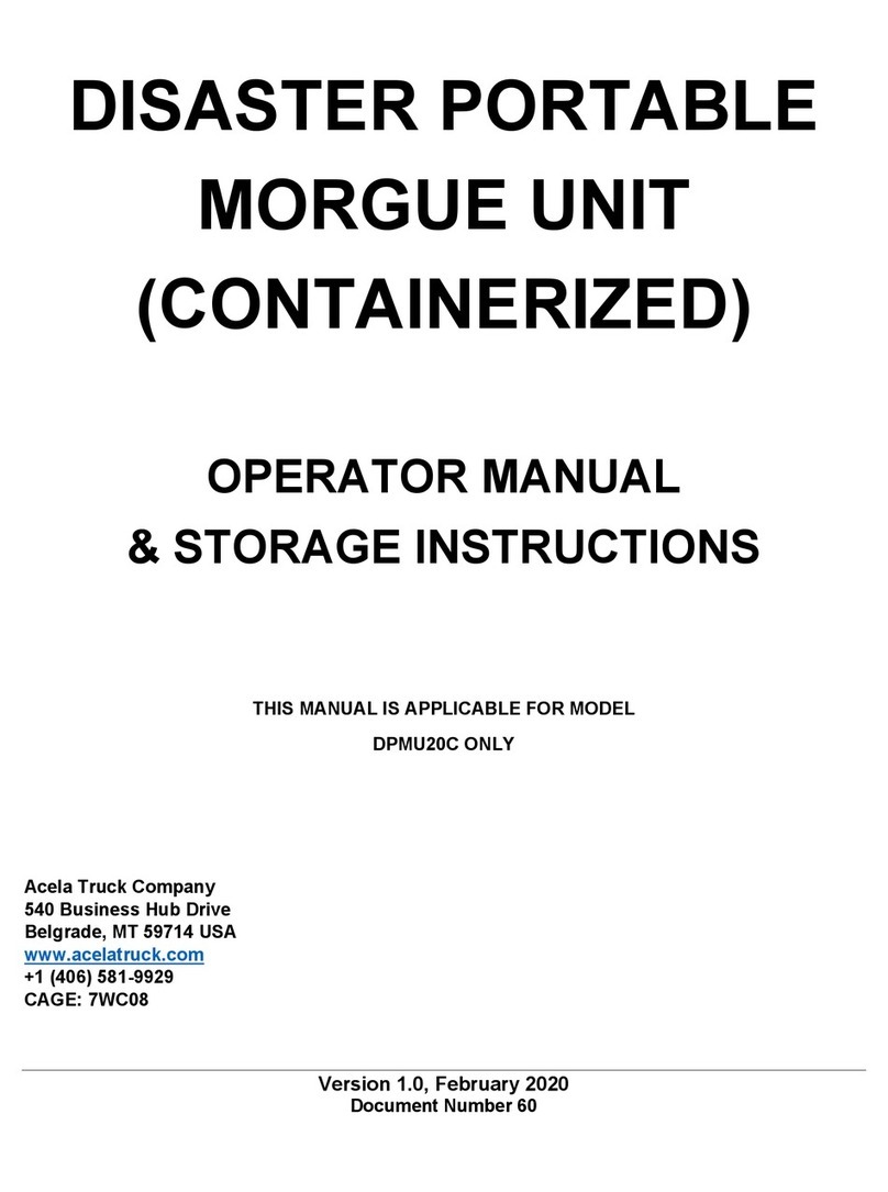 Acela Truck DPMU20C Operator's manual