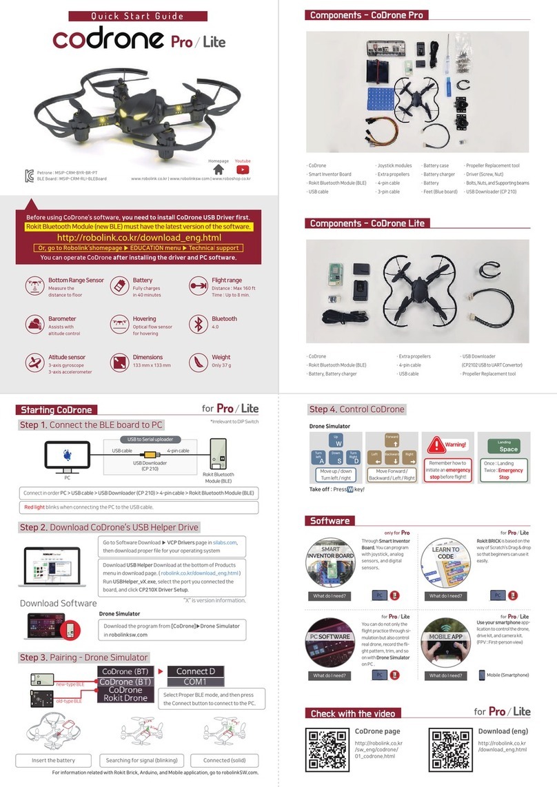 Robolink CoDrone Pro quick start guide