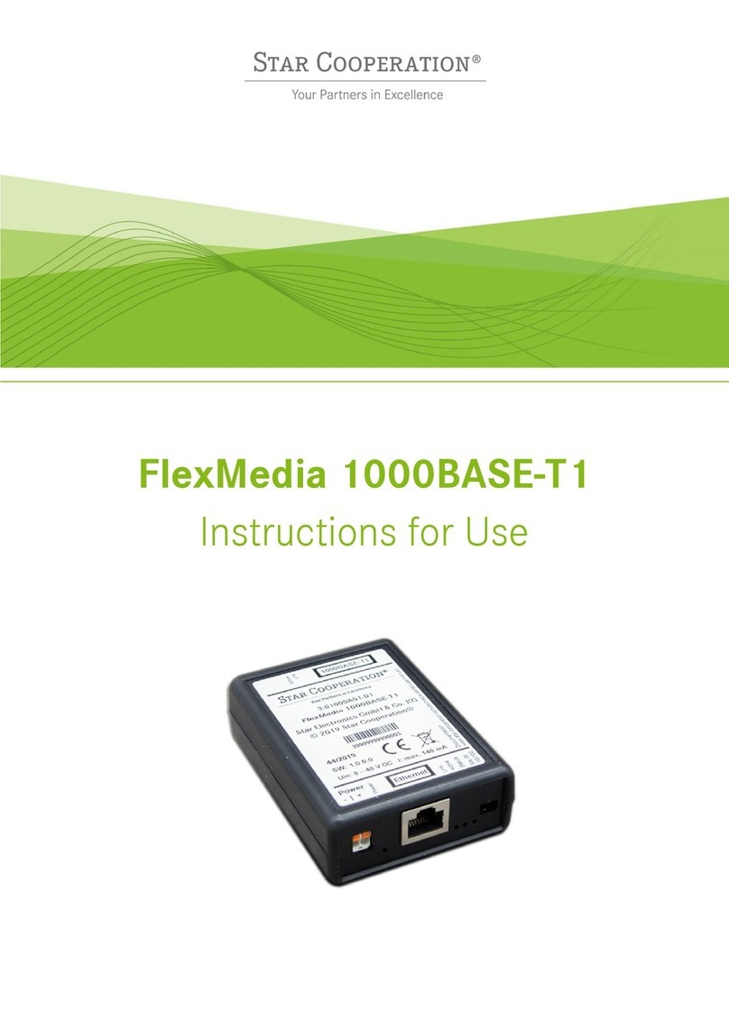 Star Cooperation FlexMedia 1000BASE-T1 Instructions for use