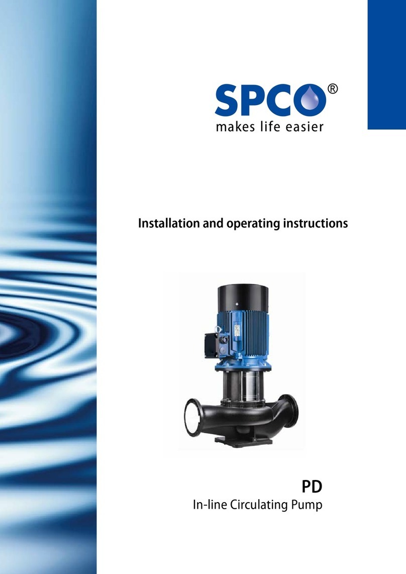 SPCO PD Series Installation and operating instructions