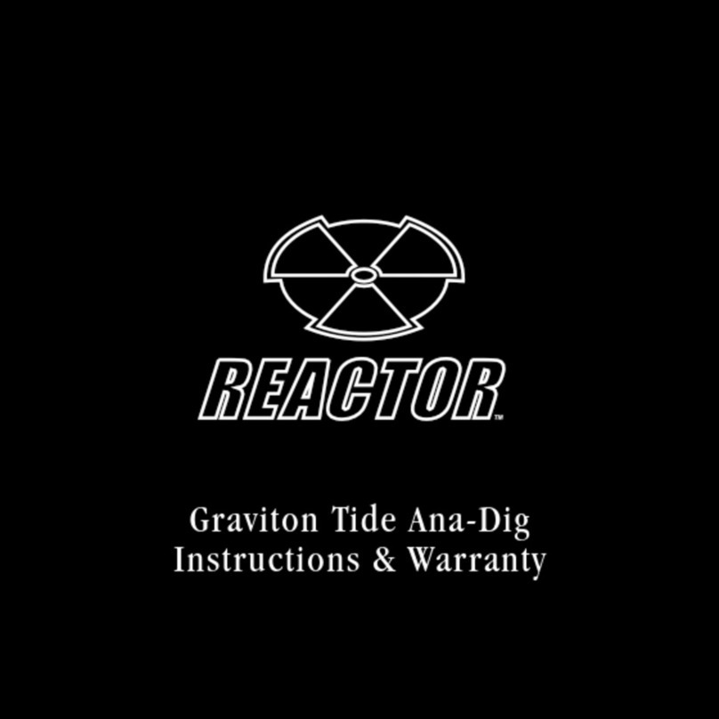 Reactor Graviton Tide Ana-Dig Installation instructions manual
