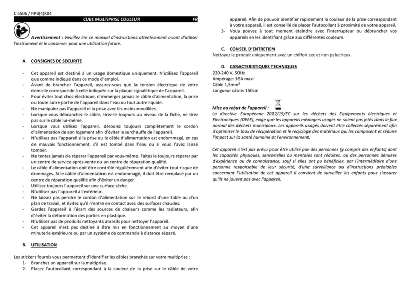 Cflou VIEQUOT4 instruction manual