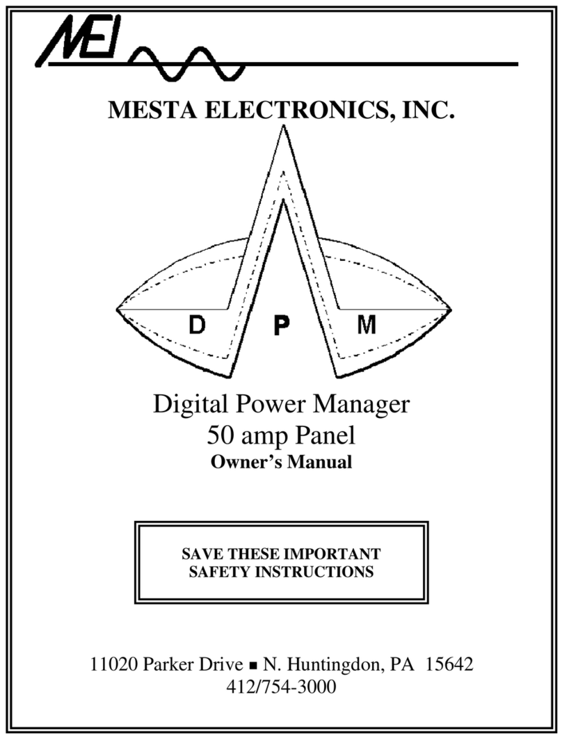 MESTA DPM owner's manual