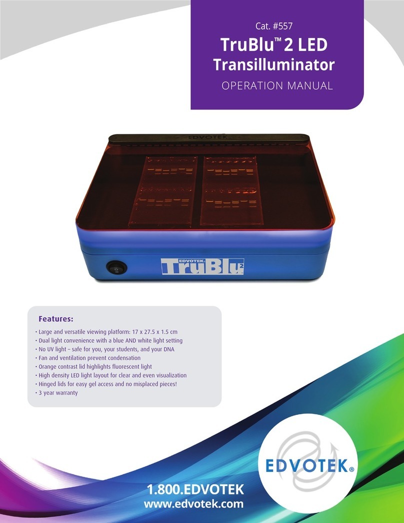 Edvotek TruBlu 2 Operation manual