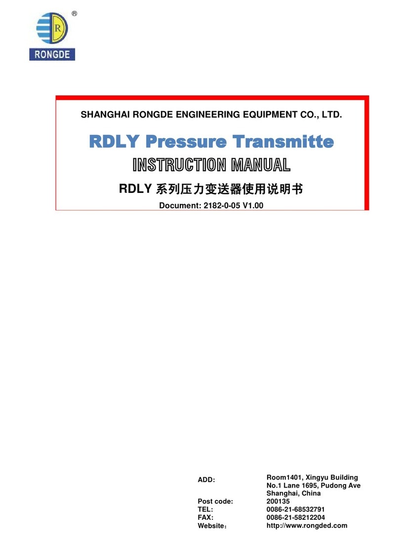 RONGDE RDLY Series User manual