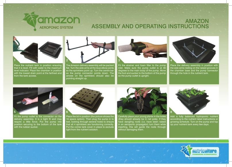 Nutriculture Amazon Aeroponic System Assembly and operating instruction