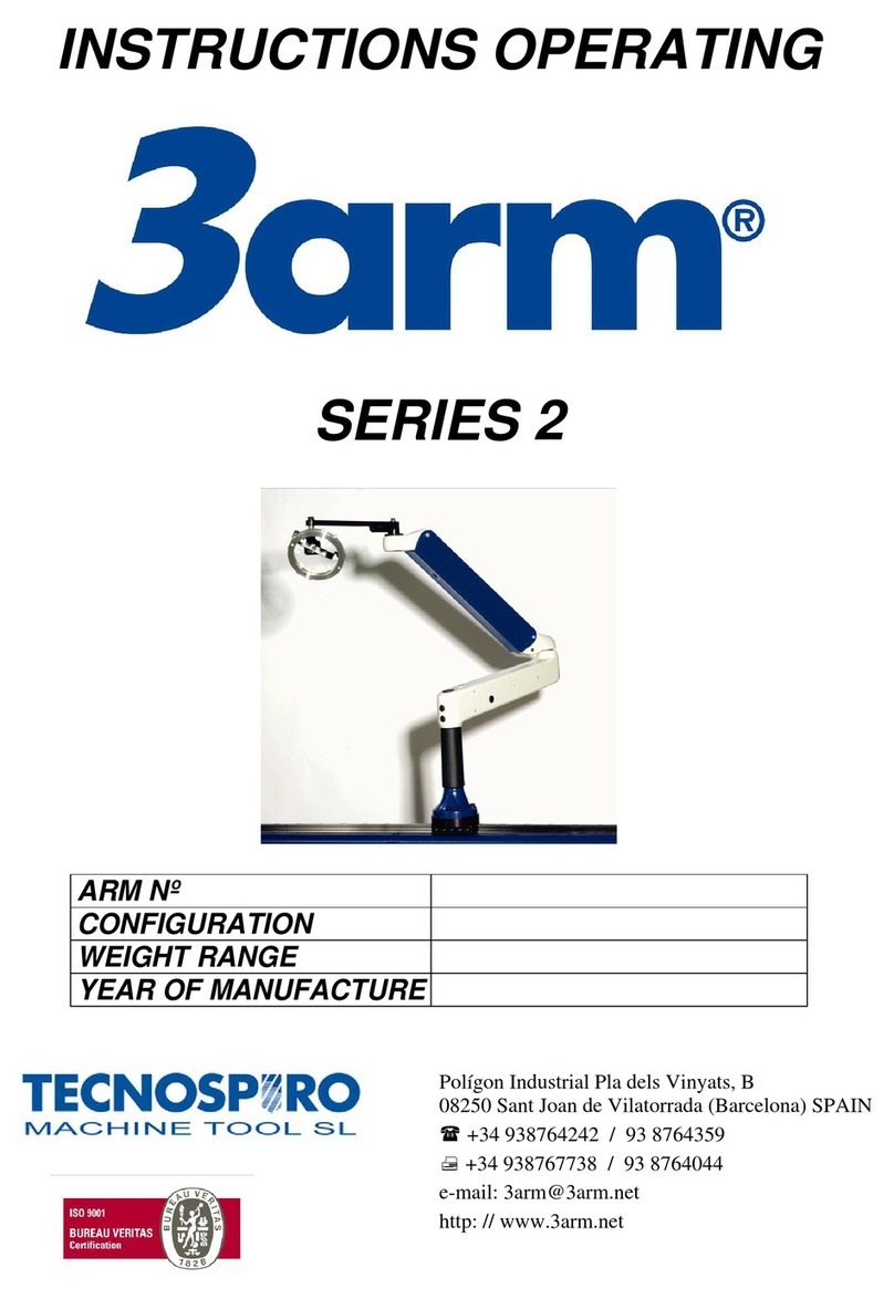 Tecnospiro 3arm 2 Series Parts list manual