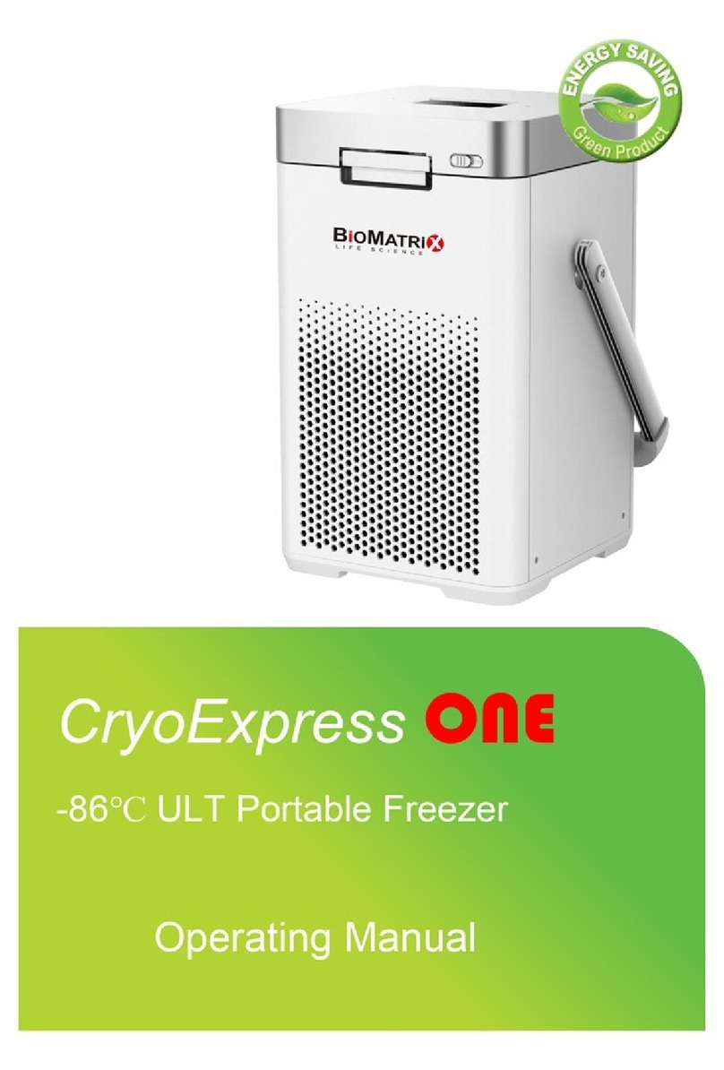 BioMatrix CryoExpress ONE operating manual