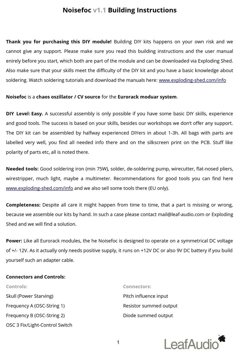 LeafAudio Noisefoc v1.1 Instruction Manual