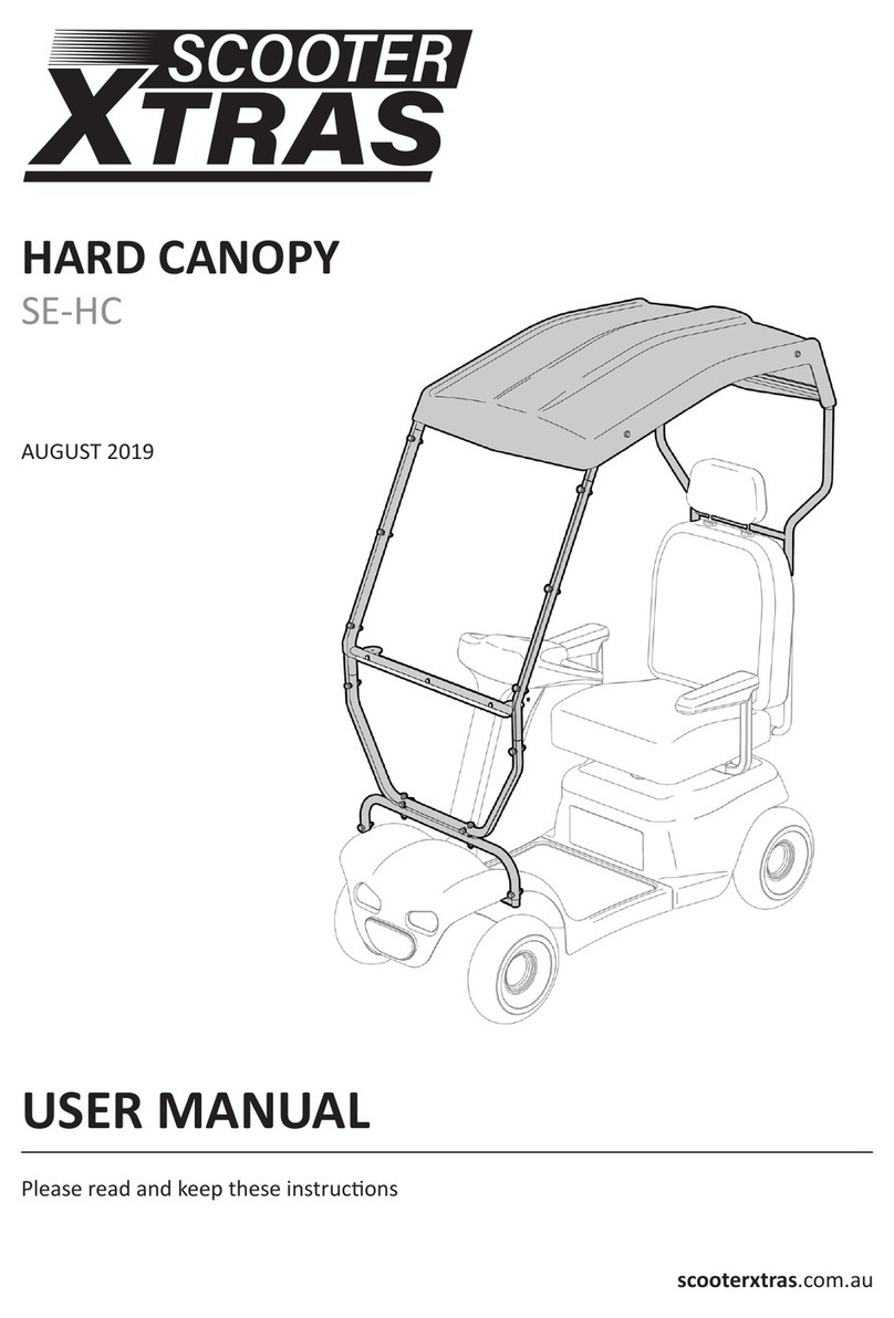 Scooter Xtras SE-HC user manual