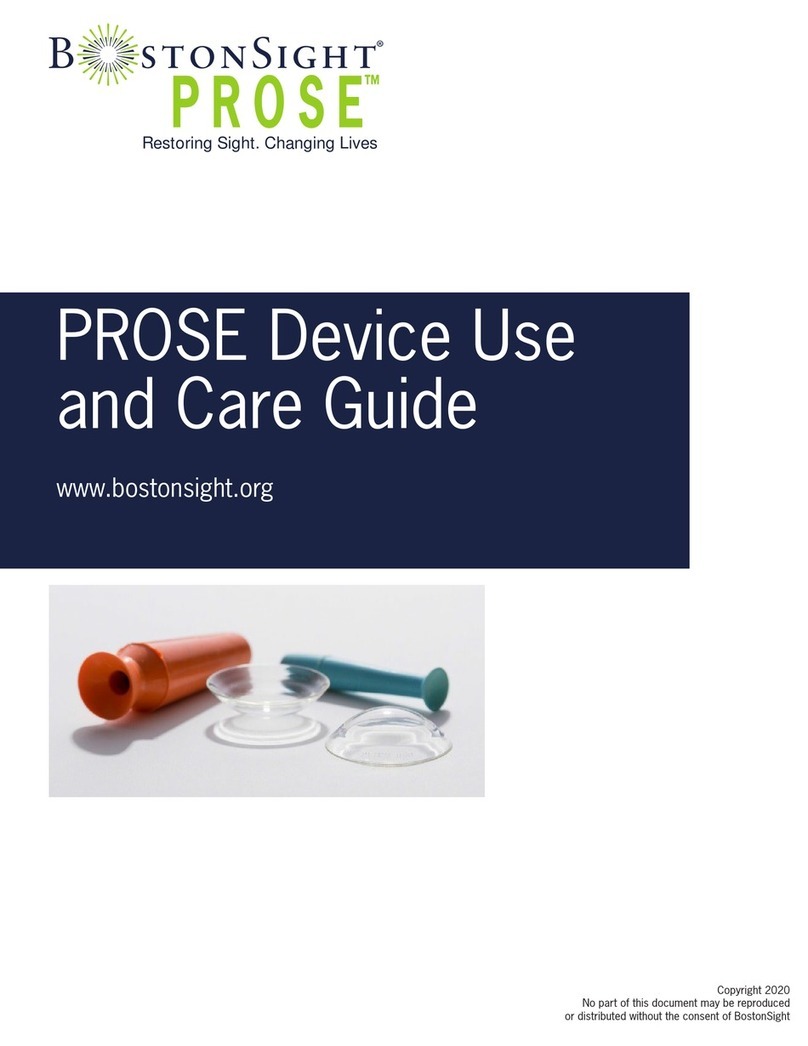 BostonSight PROSE Use and care guide